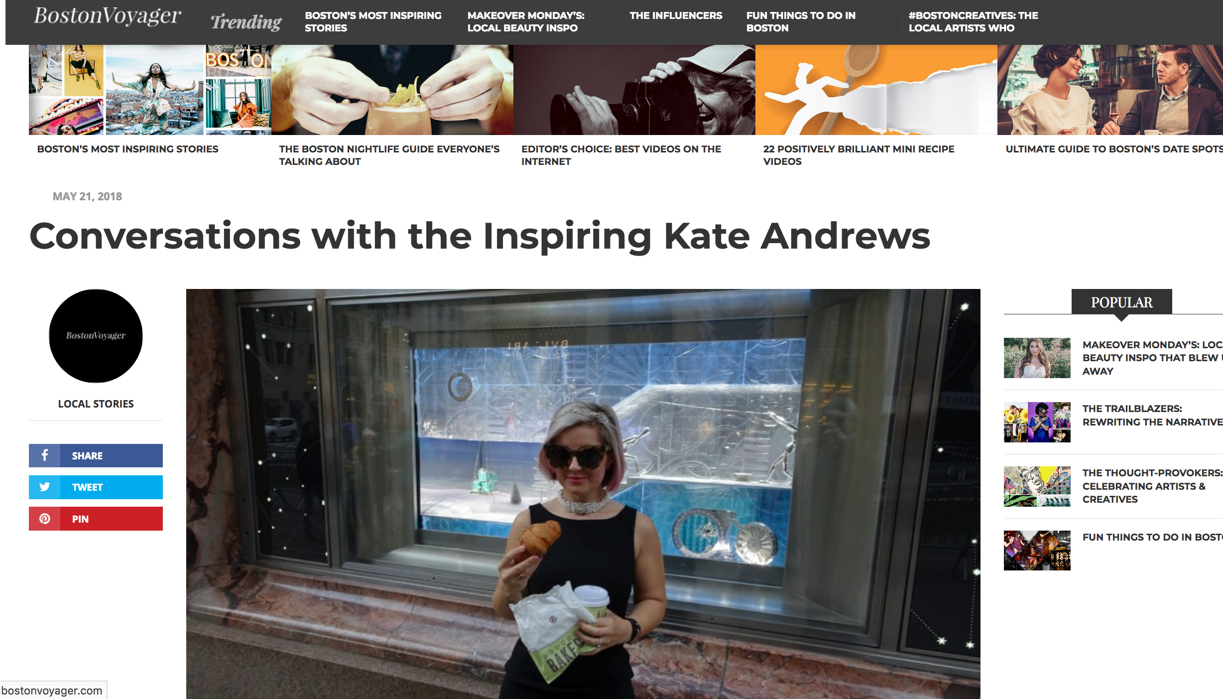 Article on Kate Andrews