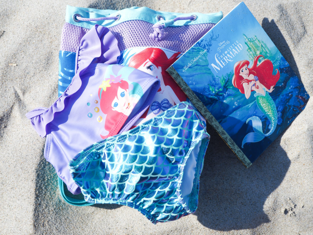 Bathing suit and beach bag