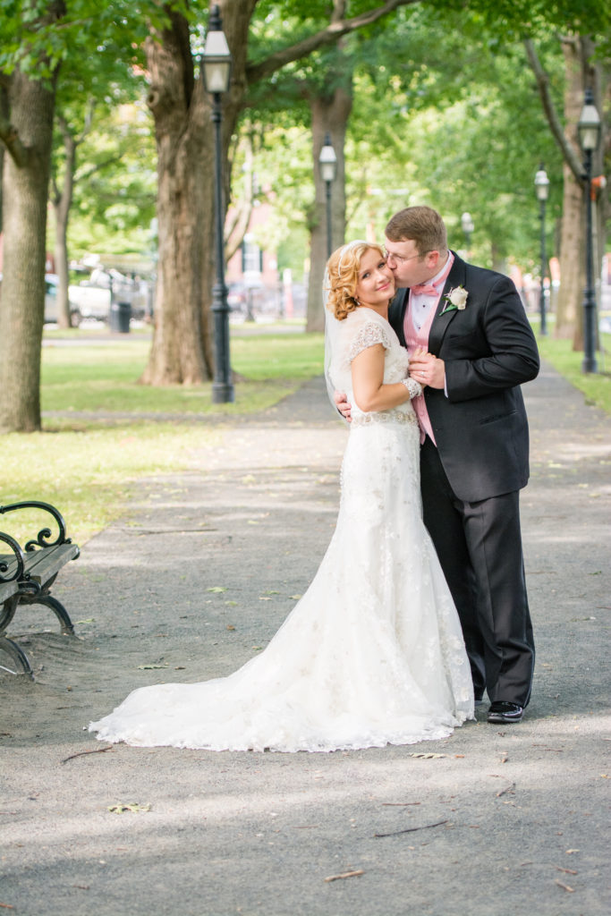 Light and Airy Wedding Photography Salem Common Formal Wedding Photos Bride and Groom