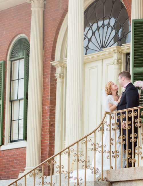 Bride and Groom Salem Massachusetts Wedding