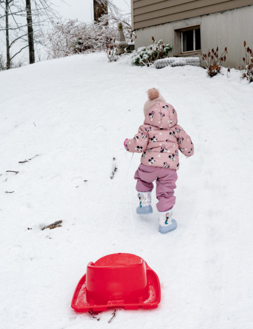 toddler-sledding